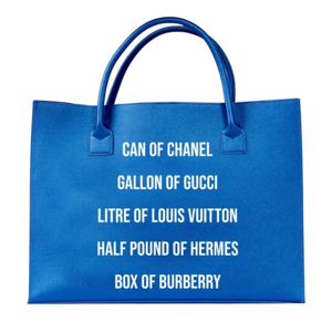 Blue Vegan Tote