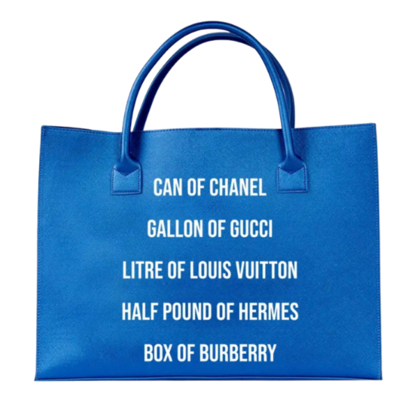 Blue Vegan Tote