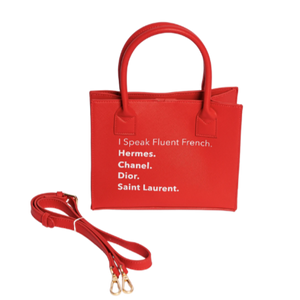 Red Mini Modern Tote (French)